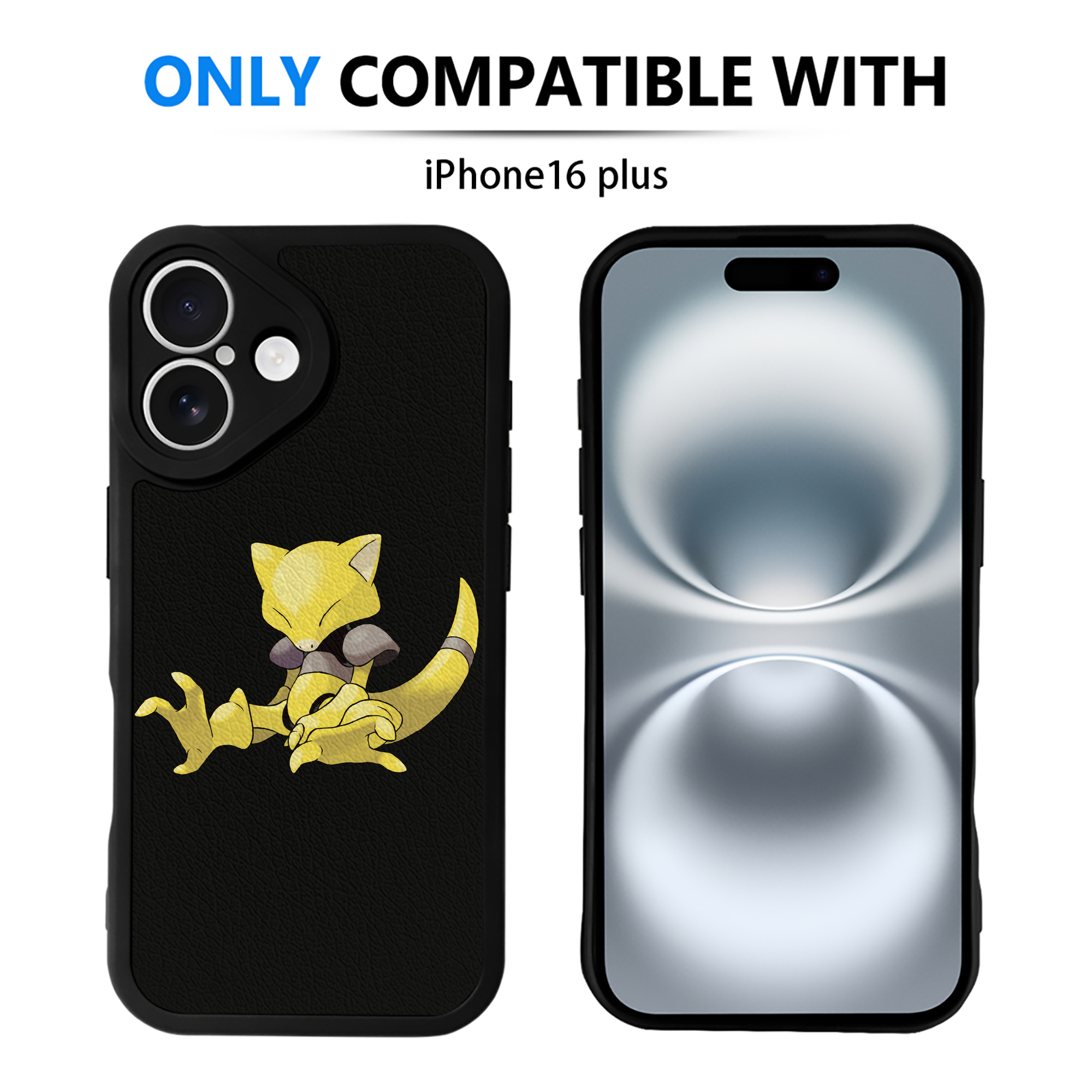 （画像用） ポケットモンスター Pokémon 【iPhone 16シリーズ対応】シリコンスマホケース（レザー調） 材質：シリコン